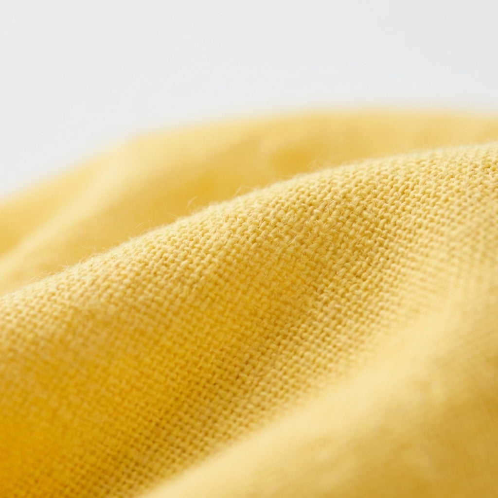 Robe en coton jaune