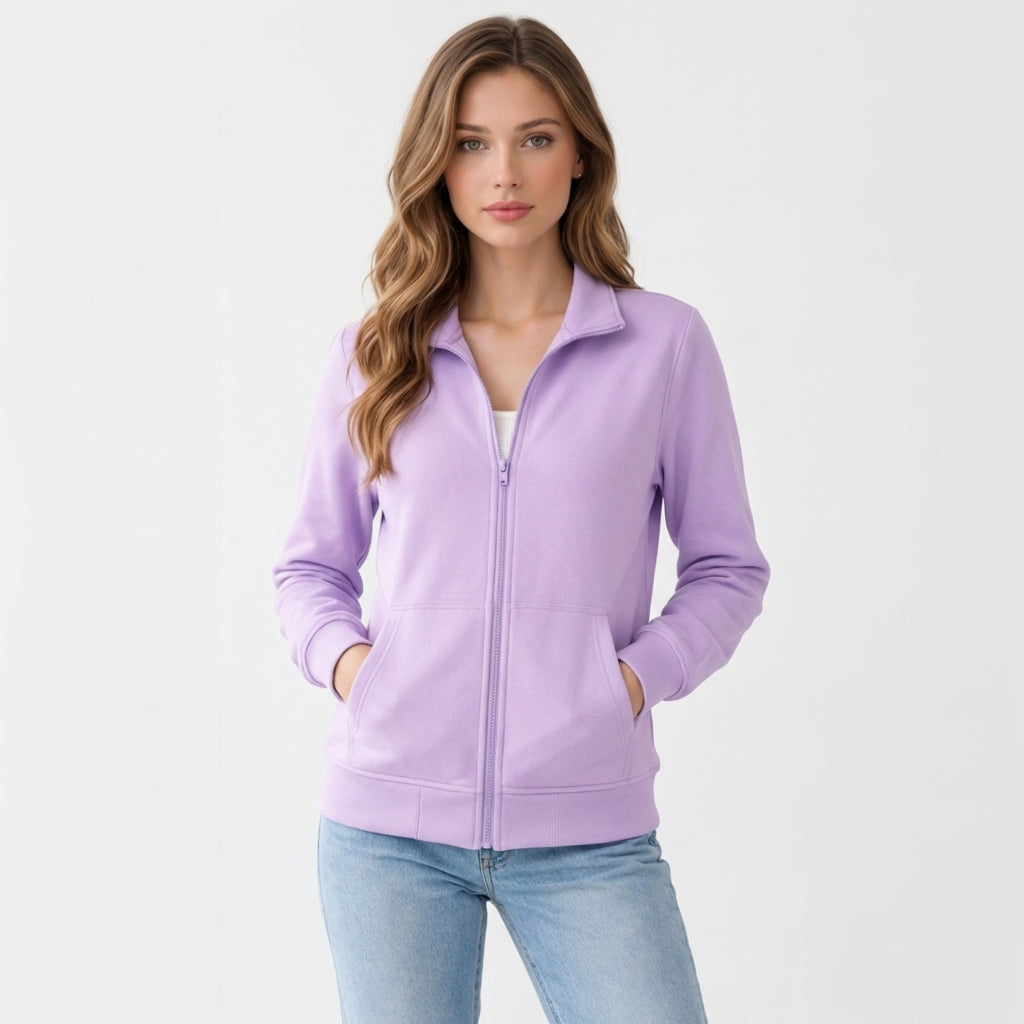 Veste en coton violet
